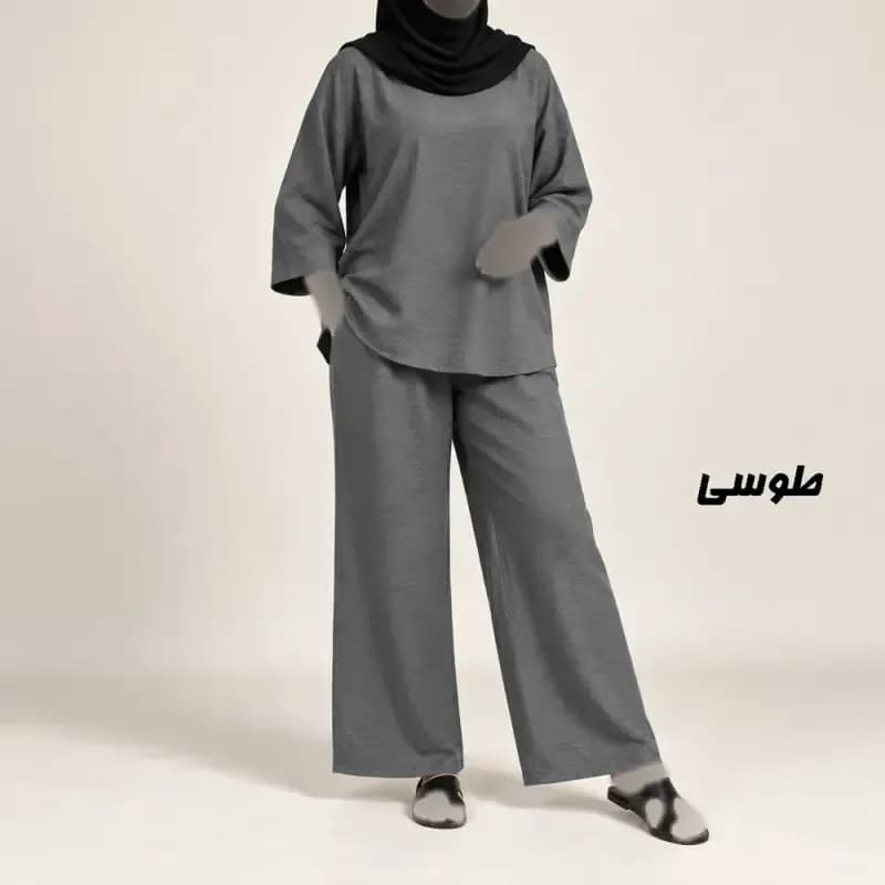 ست بلوز شلوار زنانه صوفیا فری سایز مناسب تا سایز 50 — تصویر ۲