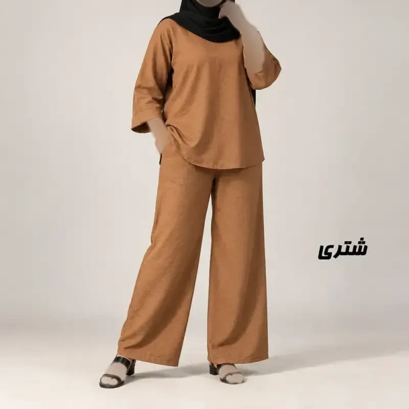 ست بلوز شلوار زنانه صوفیا فری سایز مناسب تا سایز 50 — تصویر ۵