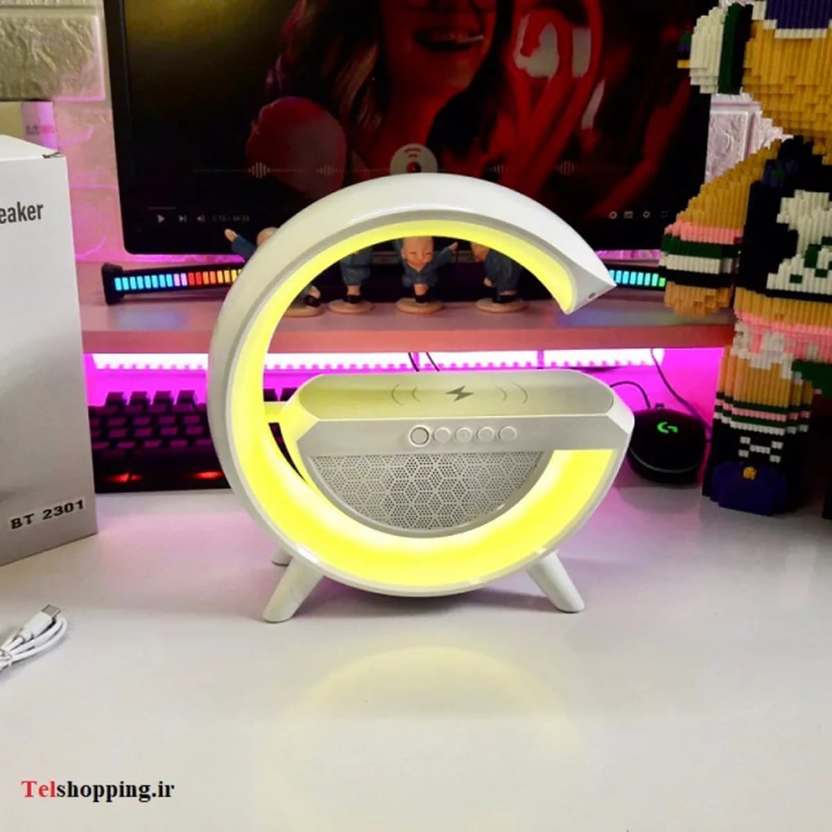 چراغ خواب شارژر وایرلس G Smart Light- مدل 2301 — تصویر ۲