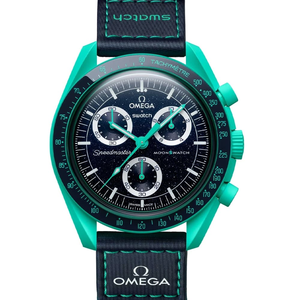 ساعت امگا سواچ مدل MISSION ON EARTH Polar Light Omega X Swatch SO33L103