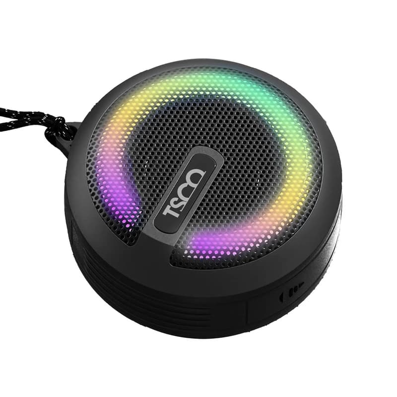 اسپیکر بلوتوثی تسکو مدل TS 23351 TWS | دارای نورپردازی RGB و قابلیت استریو بی‌سیم — تصویر ۴
