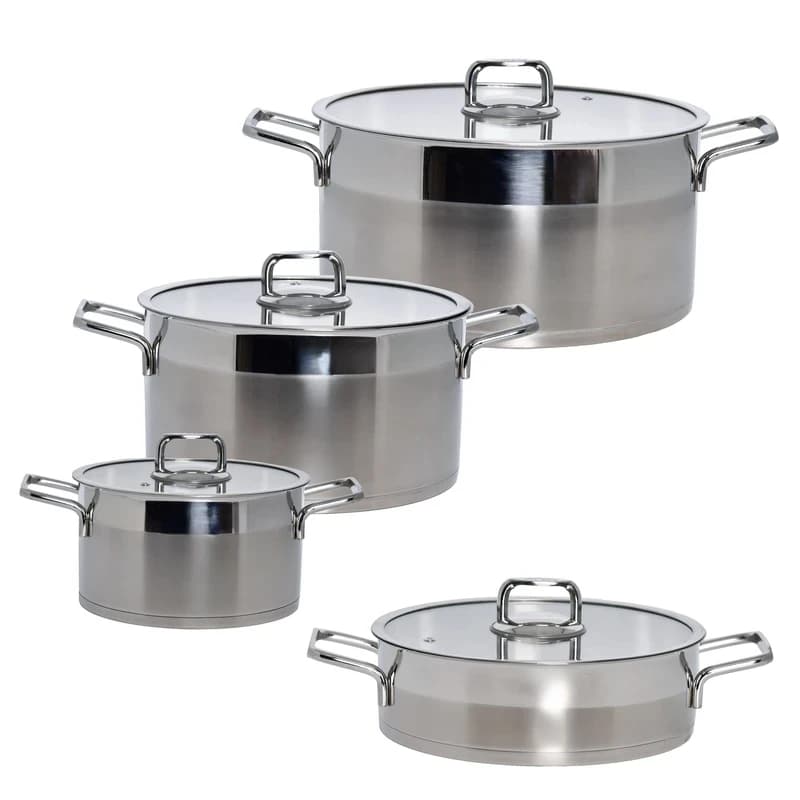 سرویس قابلمه 8 پارچه تمام استیل یونیک UN-9970 — تصویر ۵