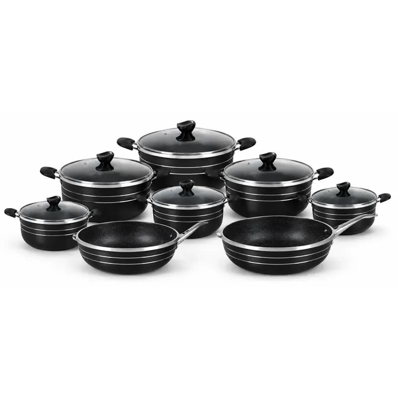 سرویس قابلمه چدن گرانیت 14 پارچه بلینا BELINA