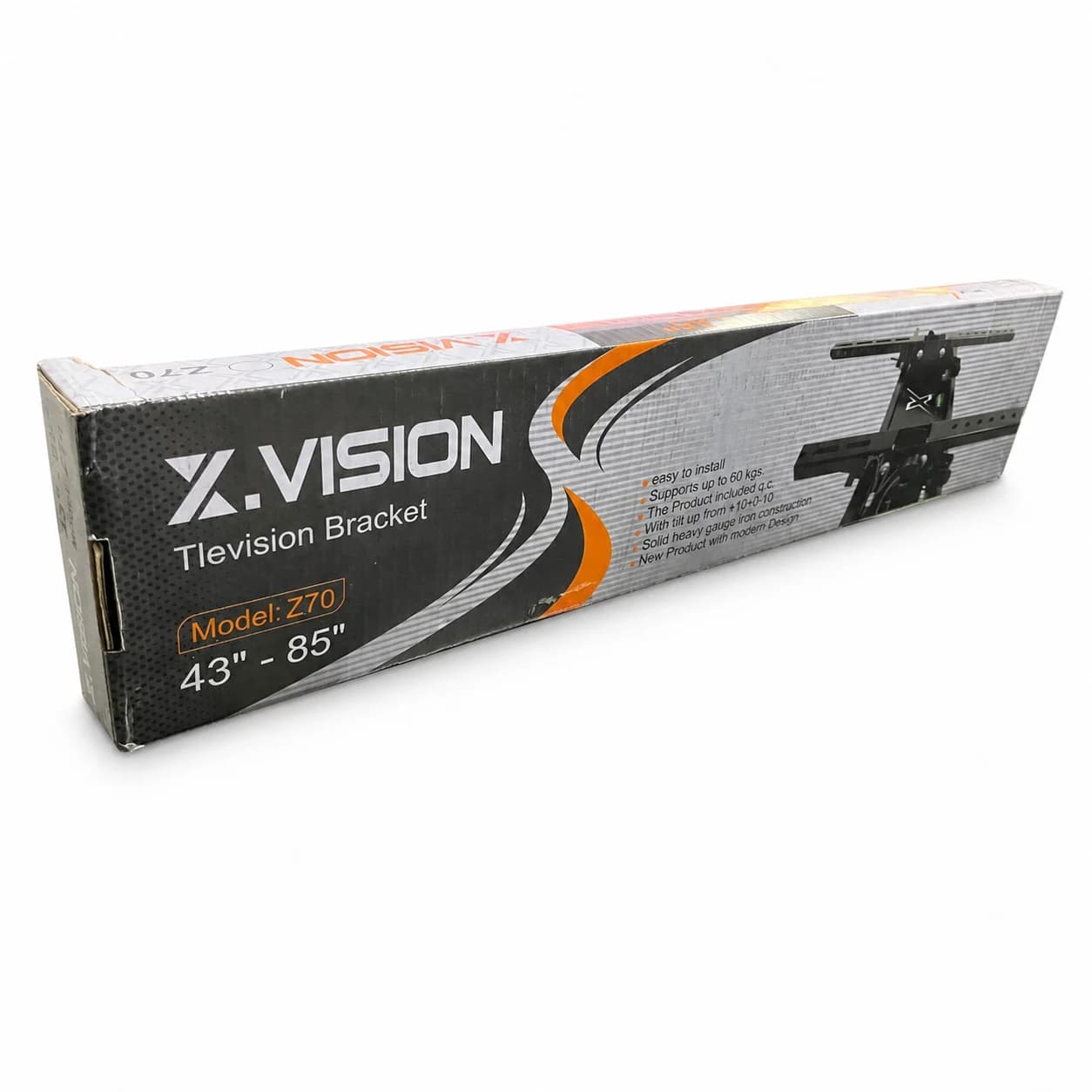 پایه دیواری دوبازو تلویزیون ایکس ویژن مدل X6 مناسب 43 تا 85 اینچ — تصویر ۶