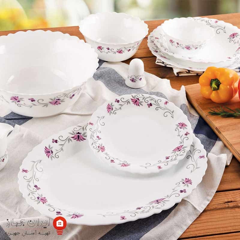 سرویس غذاخوری اپال لیندا 124 پارس اوپال 28 پارچه