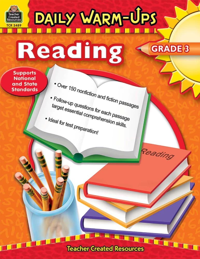 کتاب Daily Warm-Ups Reading Grade 3 (گرم‌کننده‌های روزانه ریدینگ پایه سوم) نسخه انگلیسی PDF