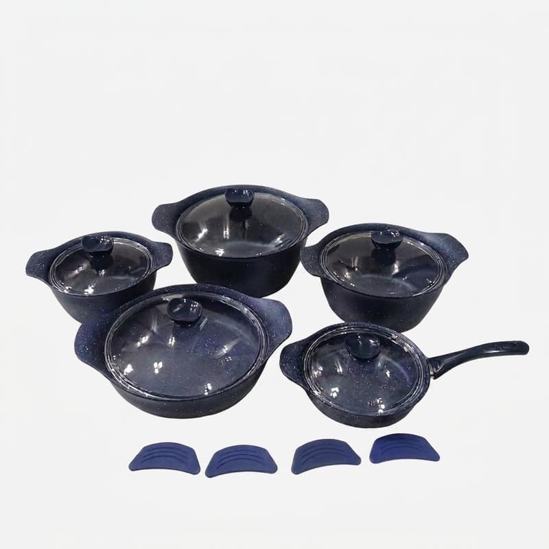 سرویس قابلمه گرانیتی 10 پارچه وانیا مدل 4+10 — تصویر ۳
