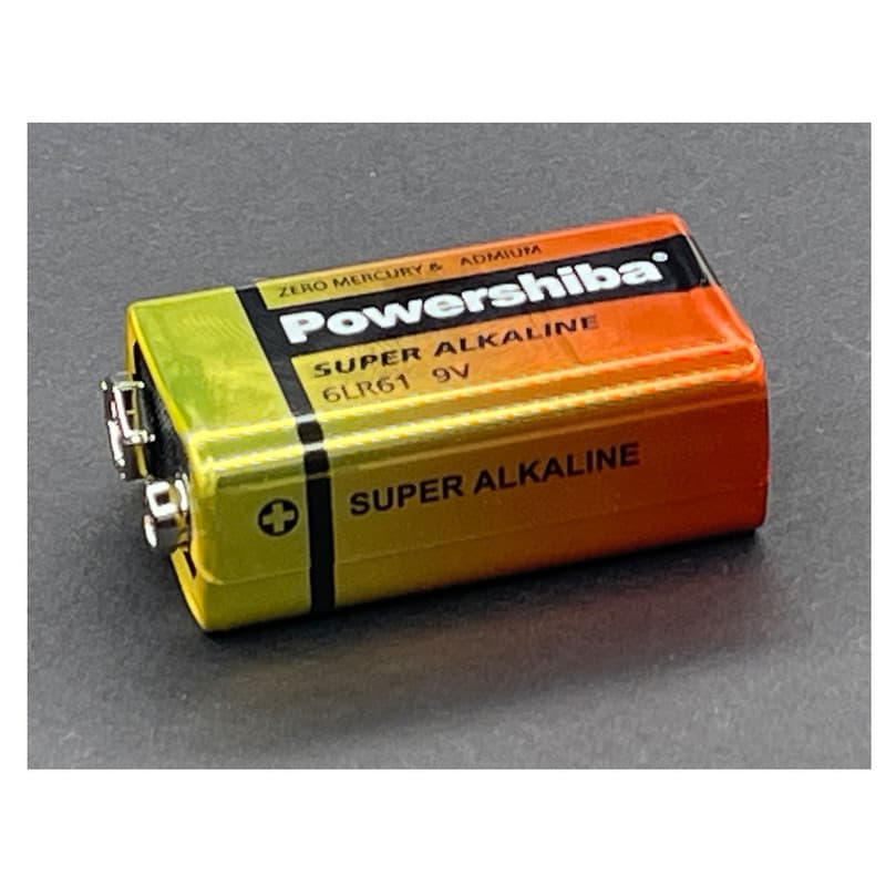 باتری کتابی پاورشیبا مدل SUPER ALKALINE 6LR61 بسته ۱ عددی — تصویر ۲