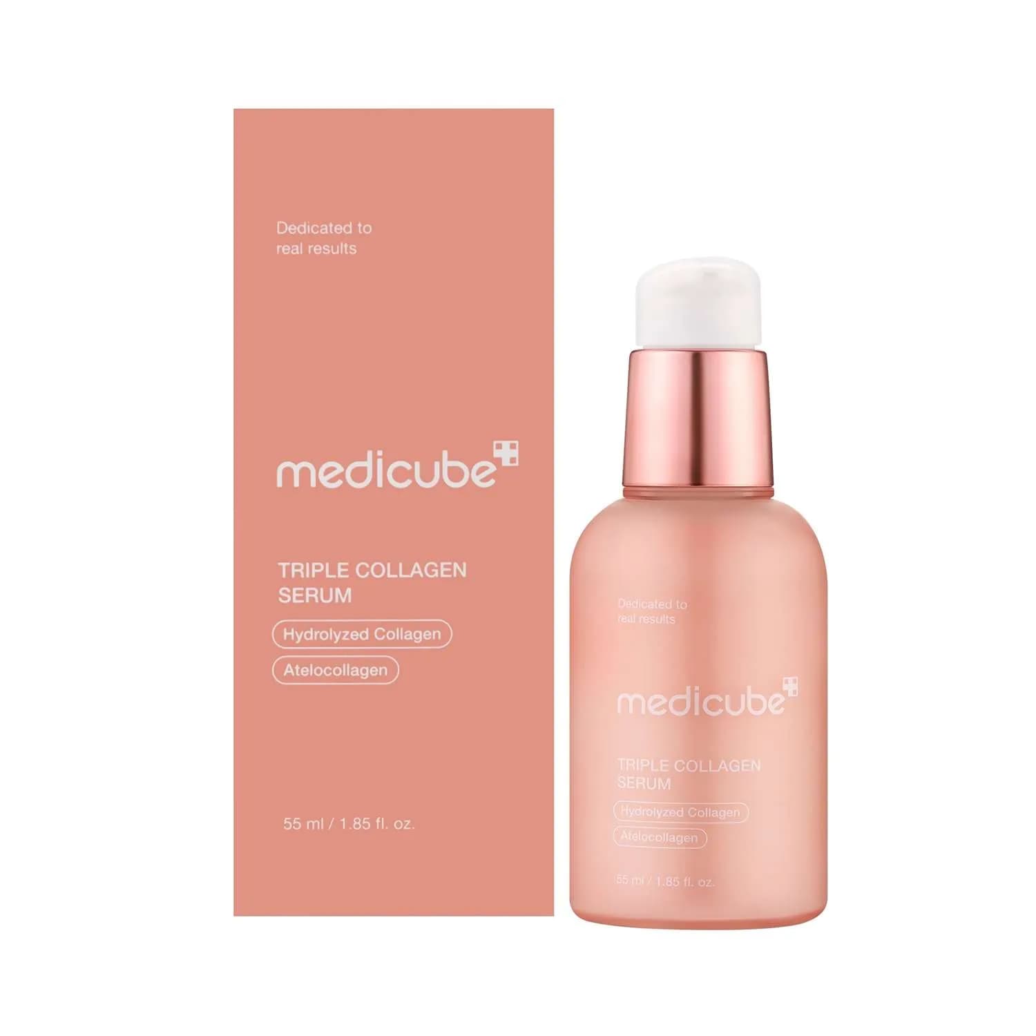 سرم جوانساز مدی‌ کیوب مدل Triple Collagen حجم 55 میلی‌لیتر