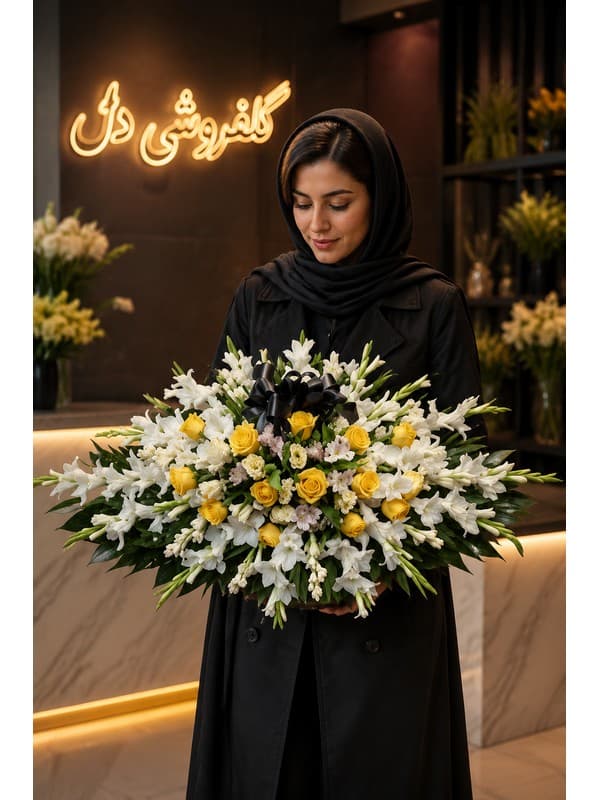 سبد گل قبولی B36C92