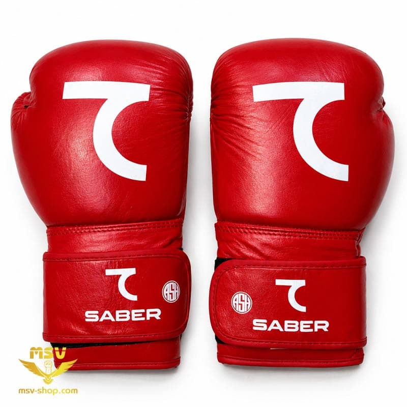 دستکش بوکس چرم طبیعی برند صابر سفارش ازبکستان