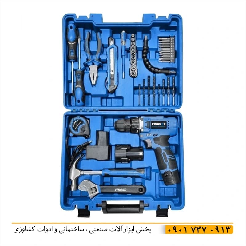دریل شارژی ویوارکس 12 ولت 40 پارچه VR1210V-12CDK — تصویر ۴