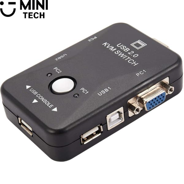 KVM سوییچ ۲ پورت VGA مینی تک