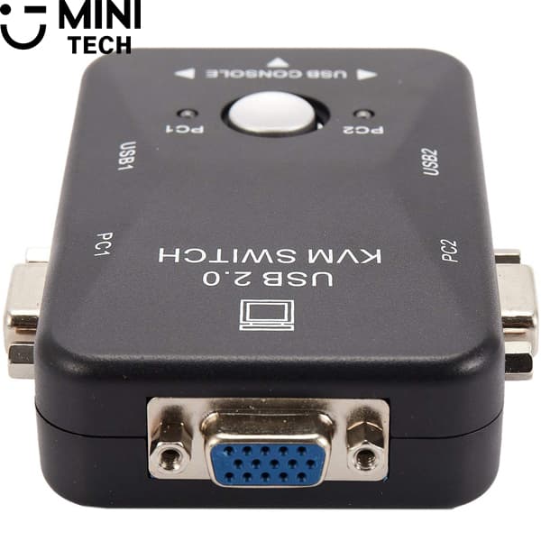 KVM سوییچ ۲ پورت VGA مینی تک — تصویر ۳