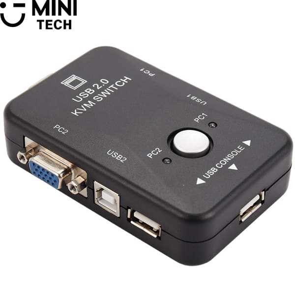 KVM سوییچ ۲ پورت VGA مینی تک — تصویر ۴