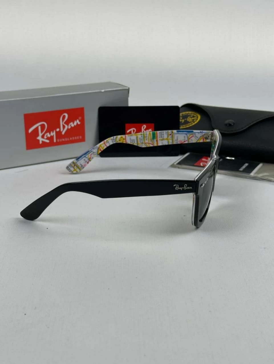 عینک مشکی نقشه rayban rb-2140 — تصویر ۲