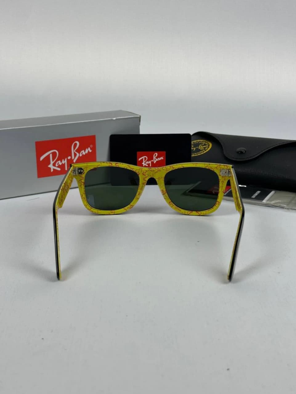 عینک مشکی زردrayban rb-2140 — تصویر ۳