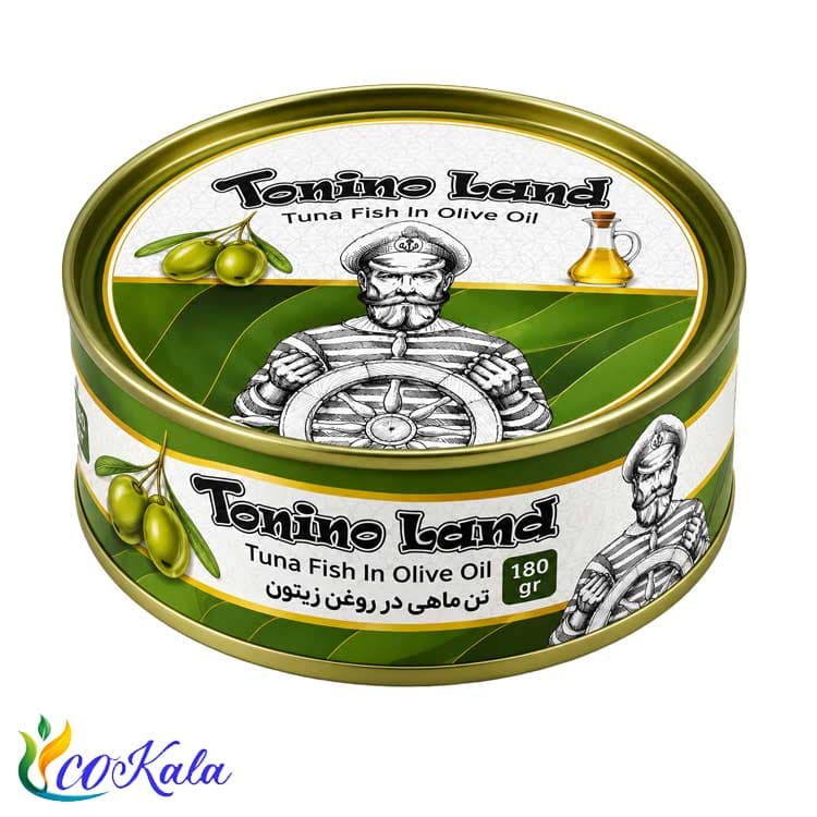 کنسرو تون ماهی در روغن زیتون تونینولند 180گرم