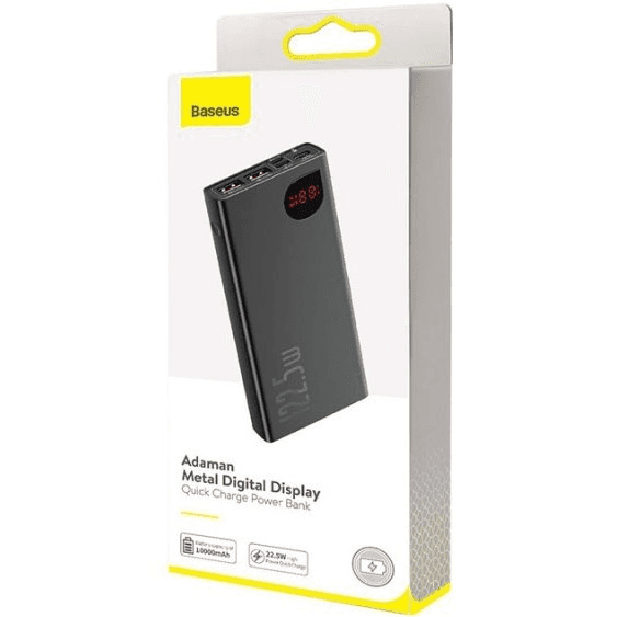پاور بانک 10000 هزار فست شارژ 22.5 وات بیسوس Baseus Adaman Metal Digital Display PPAD000001 — تصویر ۴