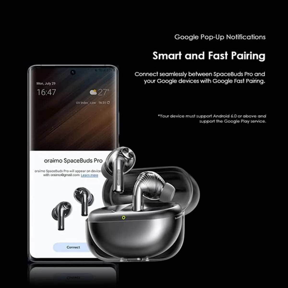 ایرپاد اورایمو مدل Oraimo SpaceBuds Pro — تصویر ۵