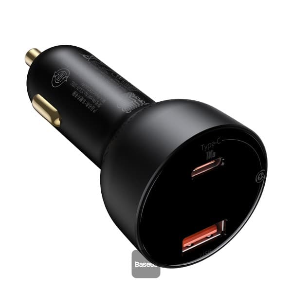 شارژر فندکی ۱۰۰ وات با نمایشگر دیجیتال بیسوس مدل Baseus Superme CCZX-01