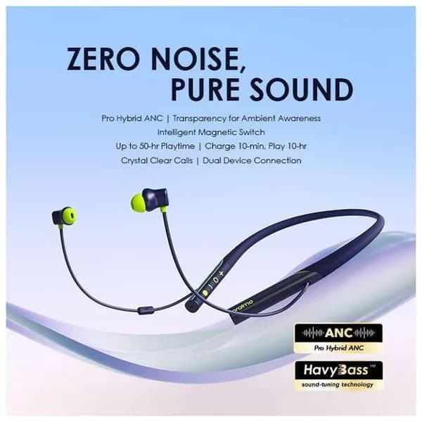 هندزفری بیسیم گردنی دارای Hybrid ANC اورایمو مدل ORAIMO NECKLACE PRO — تصویر ۶