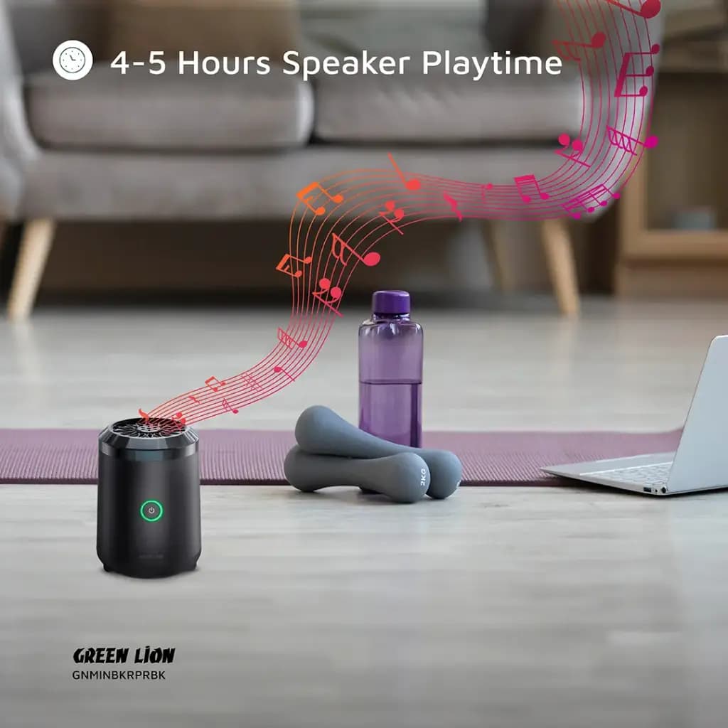 دستگاه مینی بخور عود و اسپند با پخش قرآن گرین لاین Green Lion Mini Bakhour Pro With Quran Speaker GNMINBKRPRBK — تصویر ۴