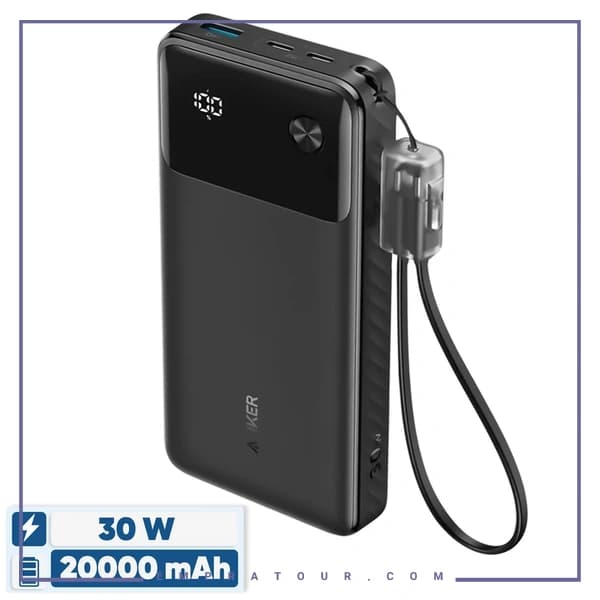 پاوربانک 30 وات 20000 انکر A1384 — تصویر ۵