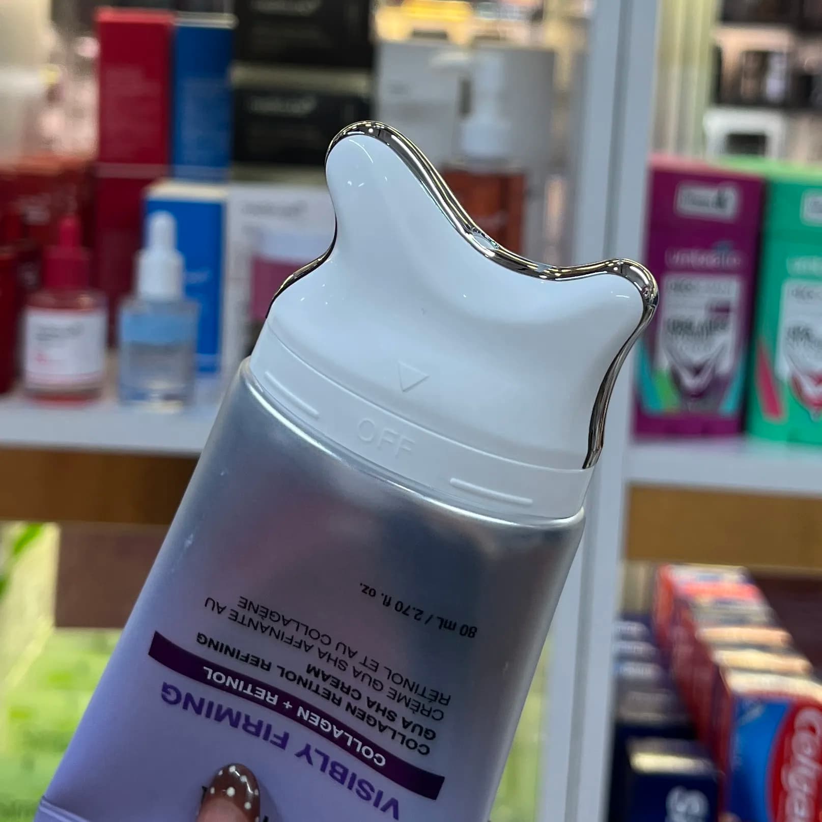 گواشا کرم رتینول و کلاژن آنوا اورجینال ضد چروک و لیفتینگ حجم 80 میل — تصویر ۶