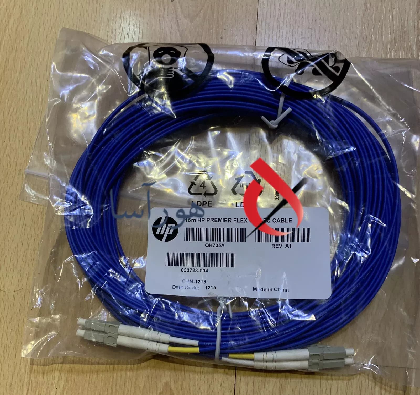 پچ کورد فیبر نوری اچ پی LC-LC OM4 DX 15m QK735A