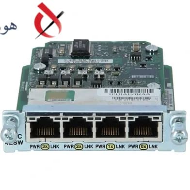 کارت ماژول شبکه سیسکو مدل HWIC-4ESW-POE – پک اورجینال
