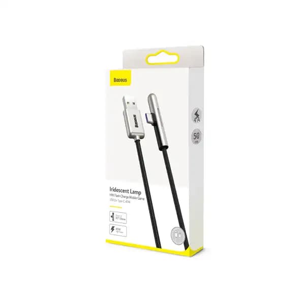 کابل تبدیل USB به USB-C باسئوس مدل CAT7C-B طول 1 متر — تصویر ۸