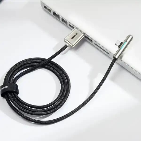 کابل تبدیل USB به USB-C باسئوس مدل CAT7C-B طول 1 متر — تصویر ۲