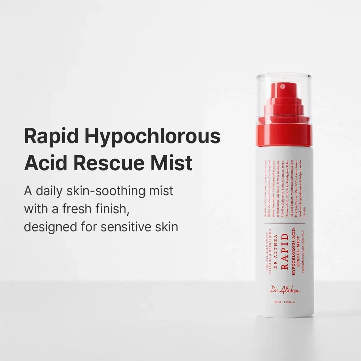 اسپری میست هیپوکلروس اسید دکتر آلتیا ۱۰۰ میل Dr Althea Rapid Rescue Mist — تصویر ۳