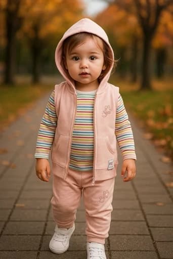 سه تکه ژیله شلوار دخترانه 1 تا 3 سال