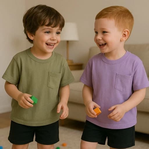 تیشرت جیب دار بچه گانه سایز ۳۵و۴۰