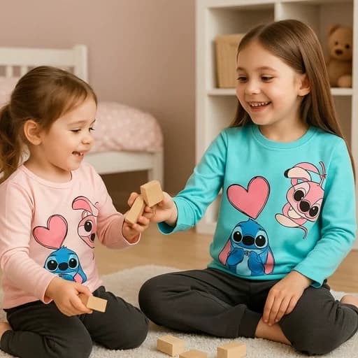 بلوز شلوار دخترانه طرح استیج سایز 35 تا 55
