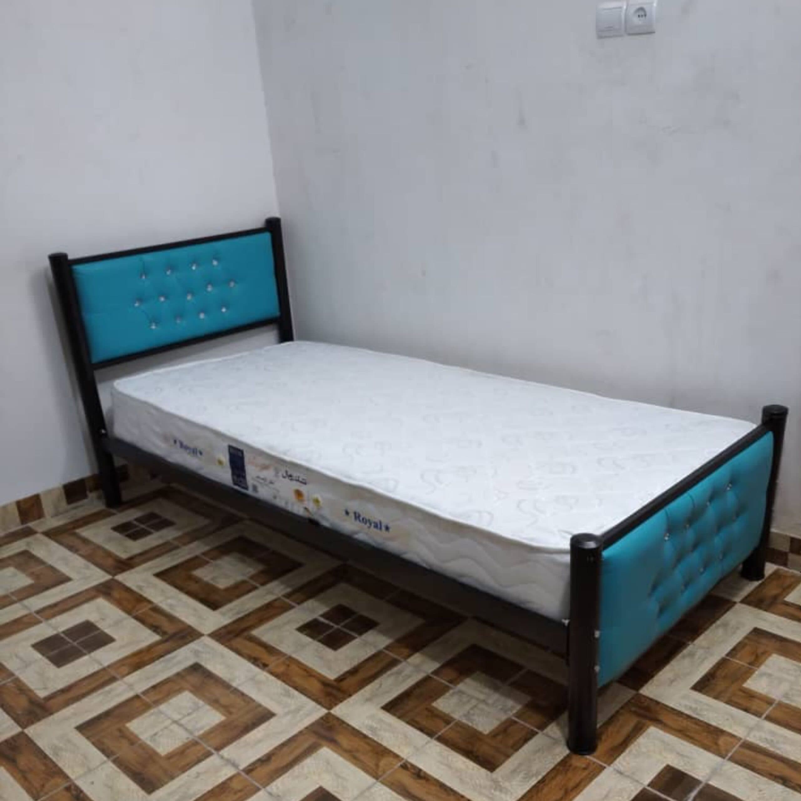 تخت خواب یک نفره چستر مدل لمسه بدون تشک مبلمان فرنا مدل 1142542 — تصویر ۲