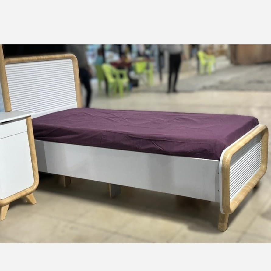 تخت خواب یک نفره MDF مدل آیلین مبلمان فرنا مدل 1142516 — تصویر ۲