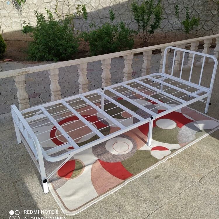 تخت خواب فلزی تاشو مجیکال با طراحی مقاوم و سبک ابعاد 200 در 85 مبلمان فرنا مدل 1142513 — تصویر ۲