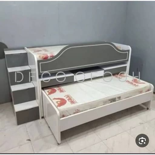 تخت خواب دو طبقه دار رنگ بندی 30018 مبلمان فرنا مدل 1142496