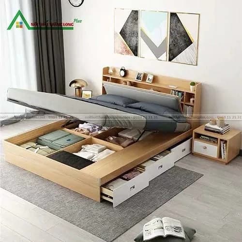 تخت خواب دونفره باکس دار F117 مبلمان فرنا مدل 1142487