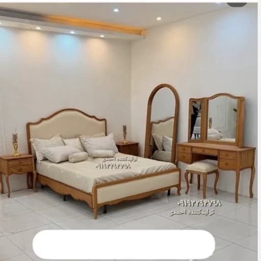 سرویس خواب دونفره ایتالیایی کلاسیک مبلمان فرنا مدل 1142458