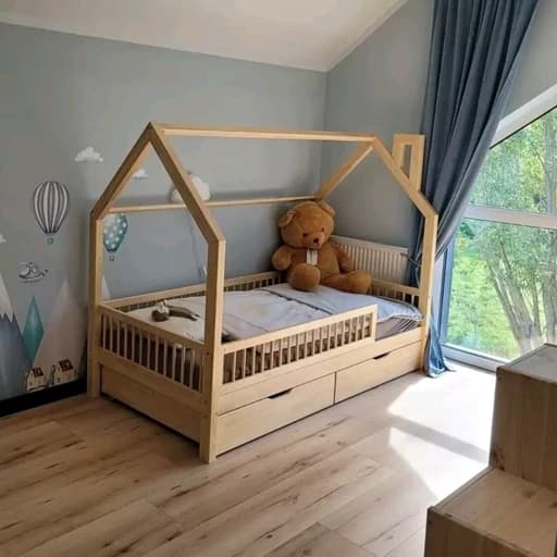تخت کودک چوبی مبلمان فرنا مدل 1142451