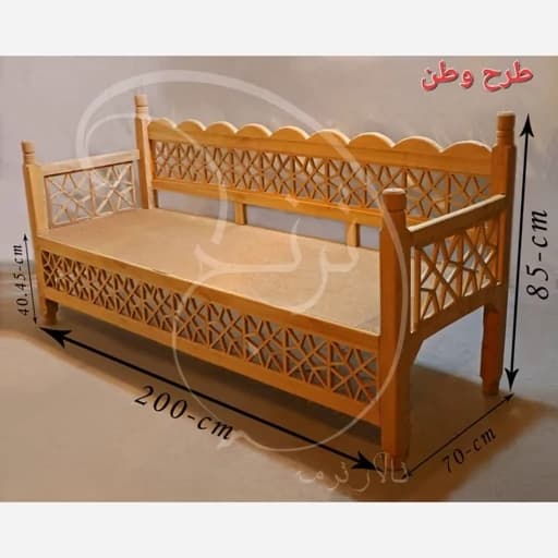 تخت سنتی تمام شبکه مدل وطن.هزینه ارسال بصورت پس کرایه مبلمان فرنا مدل 1142444