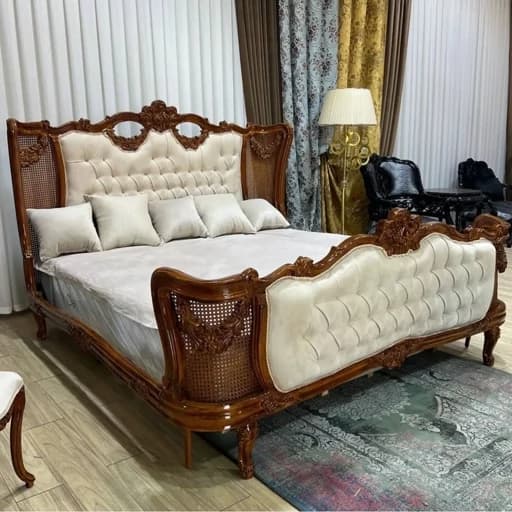 سرویس خواب کوئین ریسه ای مبلمان فرنا مدل 1142411