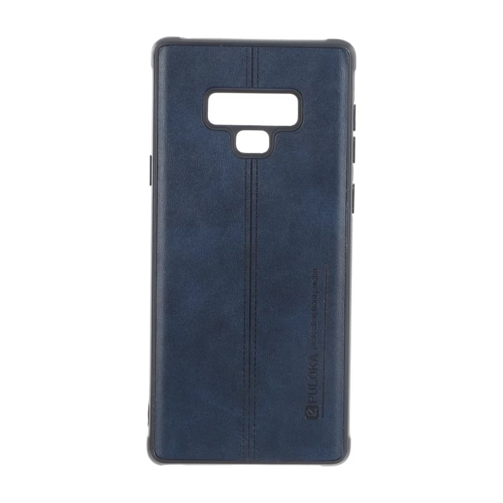 قاب Puloka طرح چرم دوخت دار Samsung Galaxy Note 9 – سرمه ای — تصویر ۲