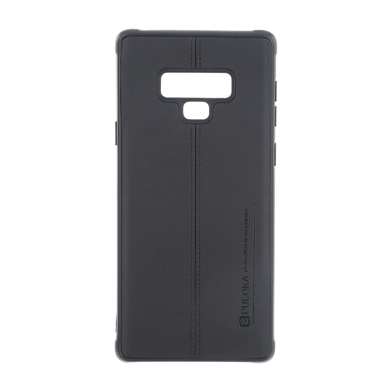 قاب Puloka طرح چرم دوخت دار Samsung Galaxy Note 9 – مشکی