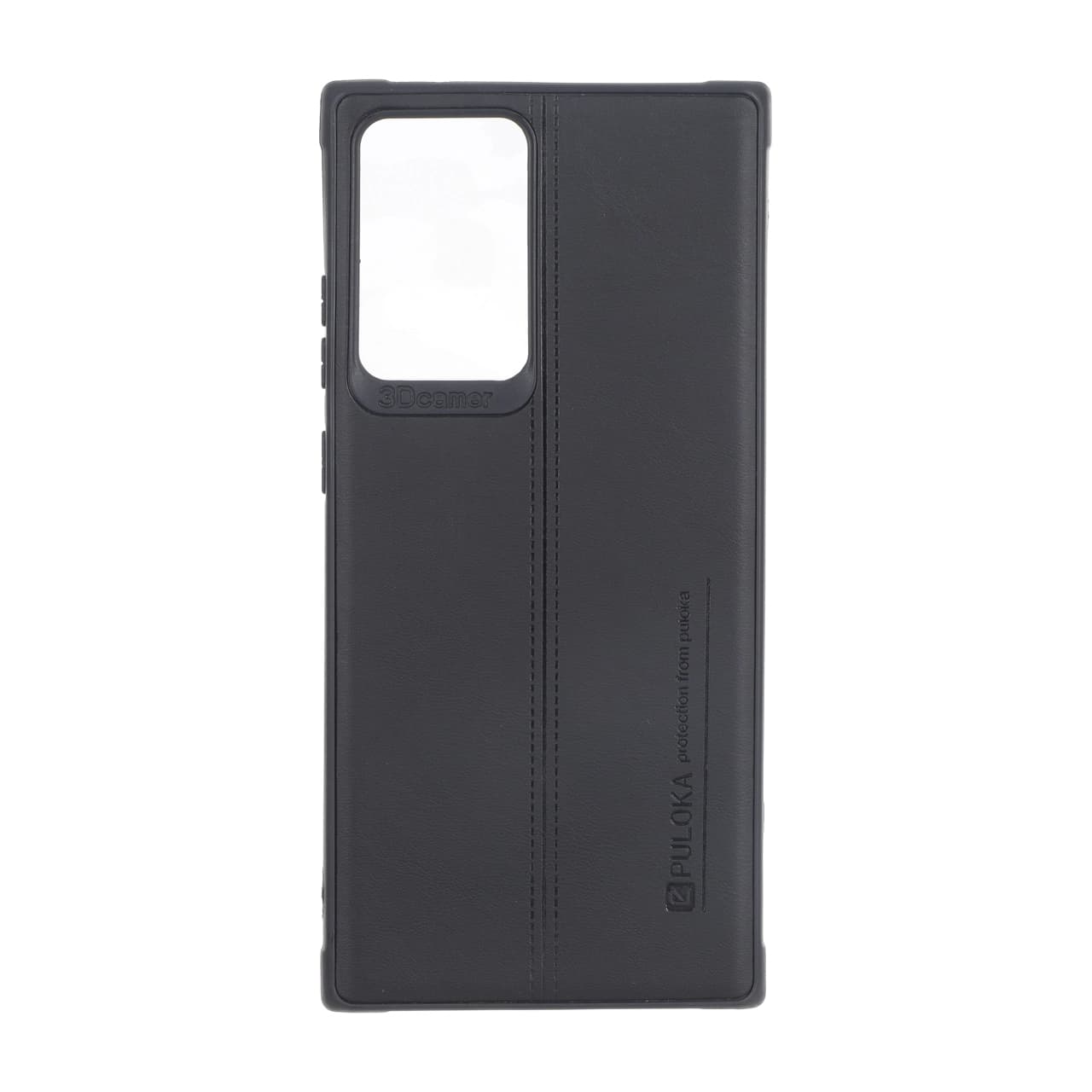 قاب Puloka طرح چرم دوخت دار Samsung Galaxy Note20 Ultra – مشکی