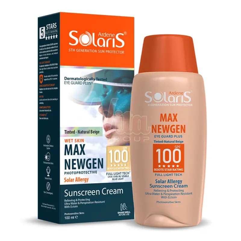 ضد آفتاب آردن سولاریس Max NEWGEN بژ طبیعی حجم 100 میل